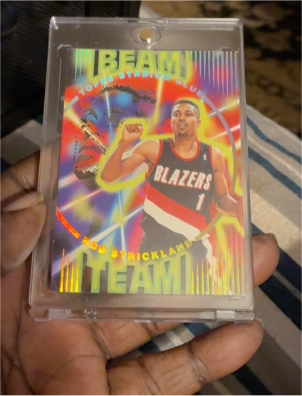 1995-96 Topps Stadium Club Beam Team #B16 Rod Strickland — front