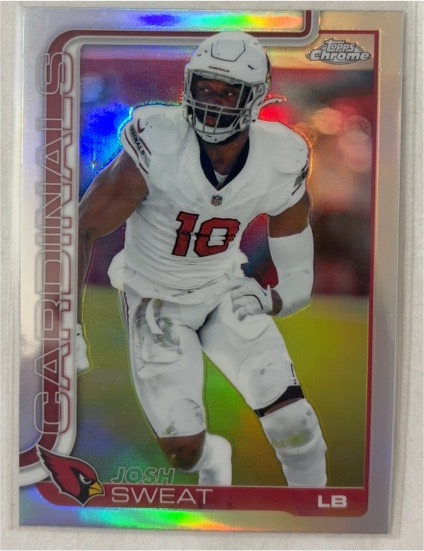 2025 Topps Chrome #10 Josh Sweat — front