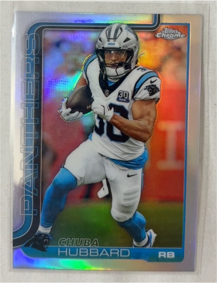 2025 Topps Chrome #42 Chuba Hubbard — front