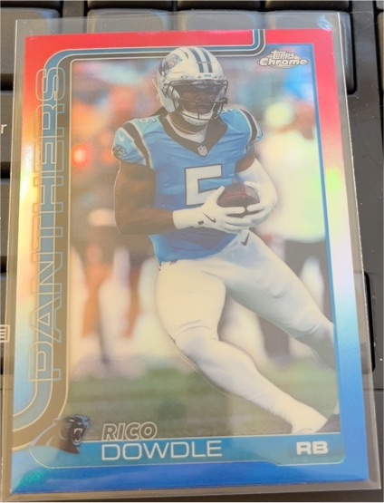 2025 Topps Chrome #43 Rico Dowdle — front