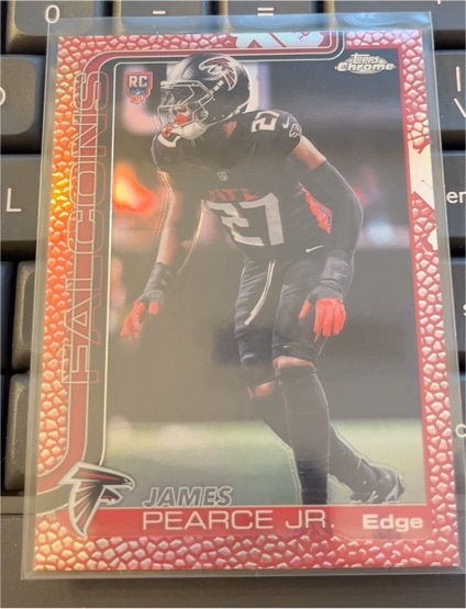 2025 Topps Chrome #351 James Pearce Jr. — front