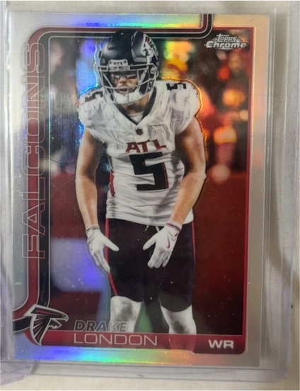 2025 Topps Chrome #12 Drake London — front