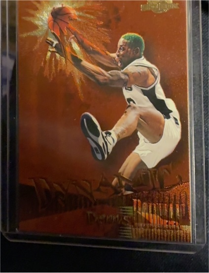 1995-96 Skybox Premium #D10 Dennis Rodman Dynamic — front