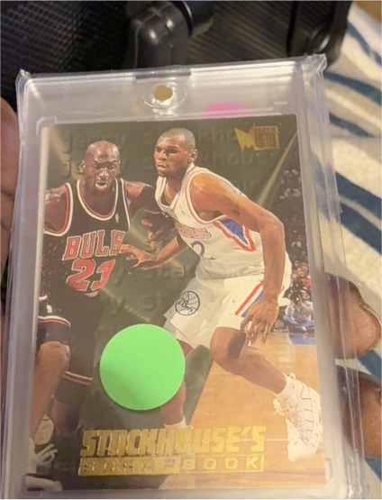 1995 Fleer Metal Stackhouse's Scrapbook #S-7 Jerry Stackhouse — front