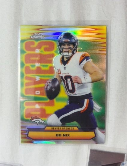 2025 Topps Chrome Power Players #PP-9 Bo Nix — front