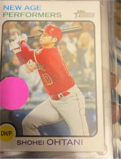 2022 Topps Heritage #NAP-4 Shohei Ohtani New Age Performers — front