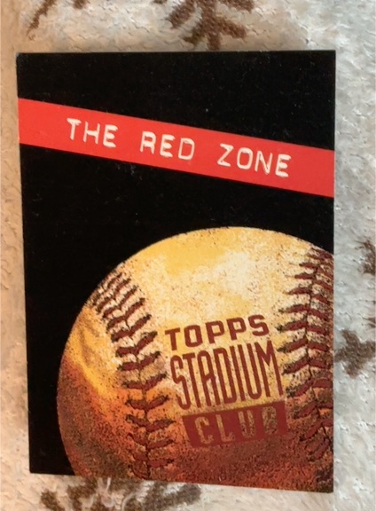 1994 Topps Stadium Club #3 The Red Zone — front