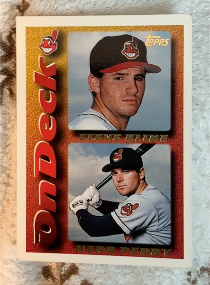 1995 Topps #635 Steve Kline / Herb Perry — front
