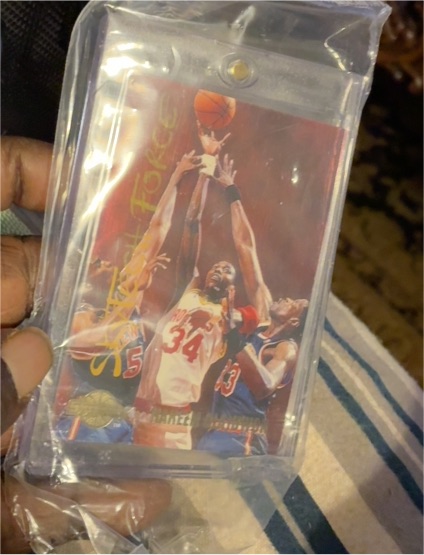 1994-95 Skybox Skytech Force #SF19 Hakeem Olajuwon — front