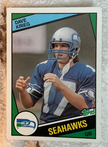1984 Topps #195 Dave Krieg — front