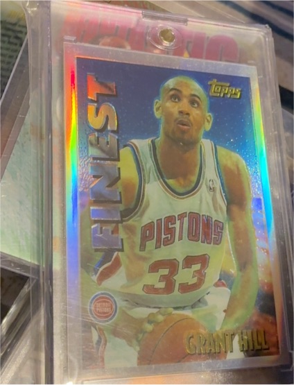 1995-96 Topps Finest #M19 Grant Hill — front