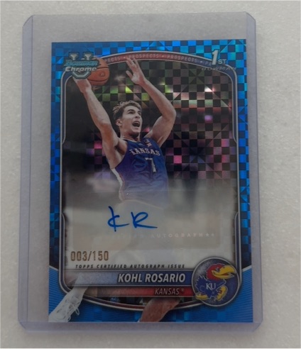 2025-26 Topps Bowman Chrome #BCP-95 Kohl Rosario — front