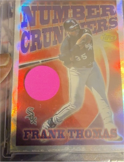 1997 Topps Number Crunchers #SB2 Frank Thomas — front