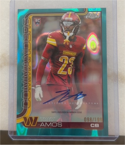 2025 Topps Chrome #371 Trey Amos — front