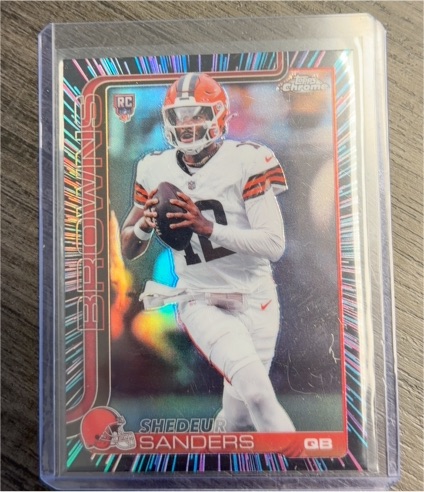 2025 Topps Chrome #315 Shedeur Sanders — front