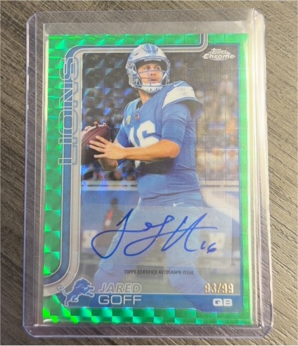 2025 Topps Chrome #BA-JGO Jared Goff — front