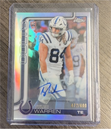 2025 Topps Chrome #346 Tyler Warren — front