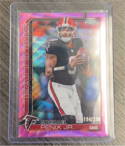 2025 Topps Chrome #15 Michael Penix Jr. — front