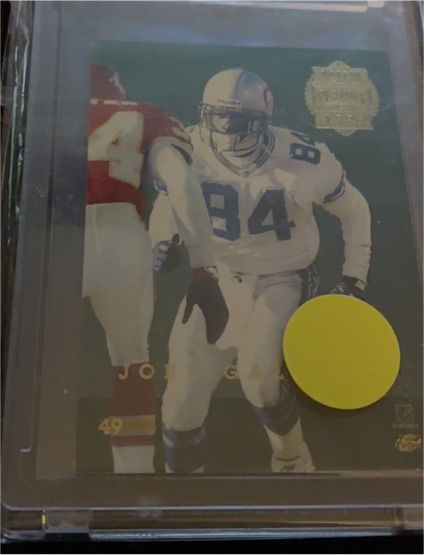 1996 Playoff Trophy Contenders Mini Back-to-Backs #49 Joey Galloway/Rick Mirer — front
