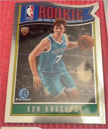 2025-26 Bowman Chrome #RY-4 Kon Knueppel Rookie of the Year Favorites — front
