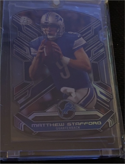 2014 Topps Strata Die-Cuts #SDC-MS Matthew Stafford — front