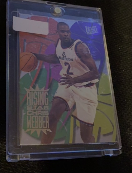 1995-96 Fleer Ultra #9 Chris Webber Rising Star — front
