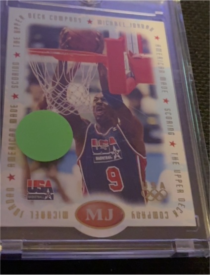1996 Upper Deck USA Basketball #M1 Michael Jordan — front