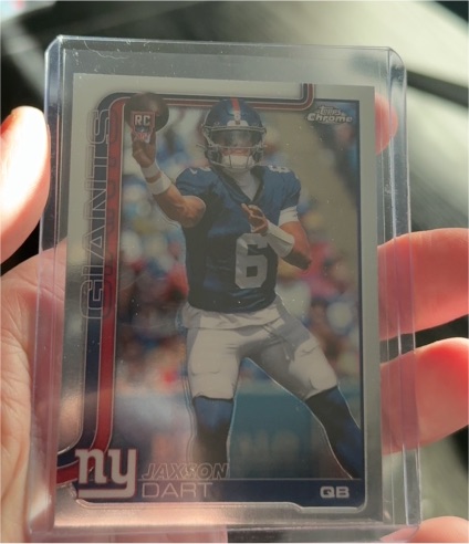2025 Topps Chrome #306 Jaxson Dart — front