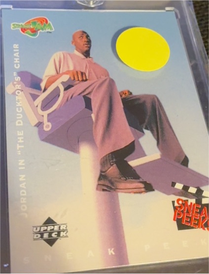 1996 Upper Deck Space Jam Sneak Peeks #53 Michael Jordan In The Ducktor's Chair — front