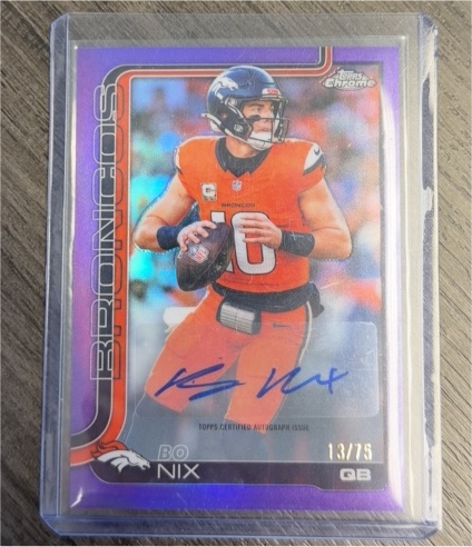 2025 Topps Chrome #88 Bo Nix — front
