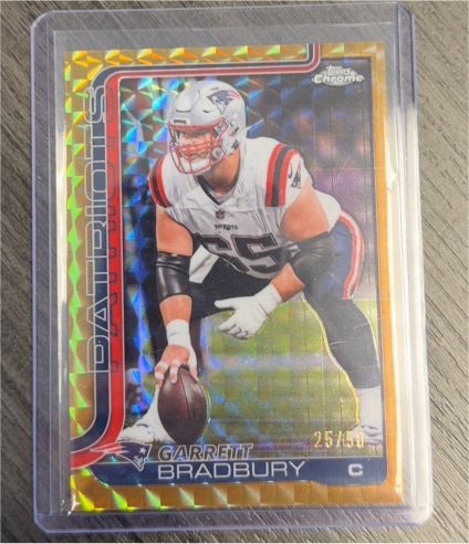 2025 Topps Chrome #212 Garrett Bradbury — front