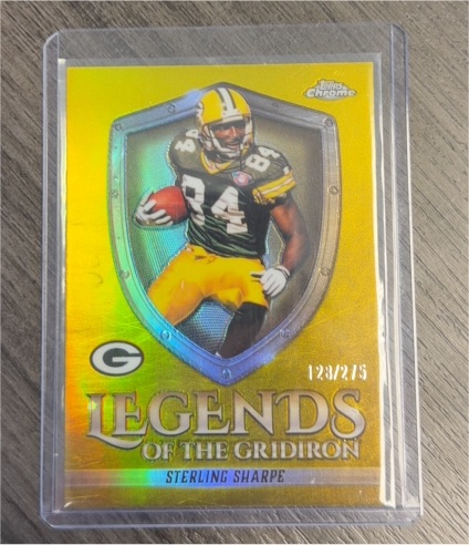 2025 Topps Chrome Legends of the Gridiron #LOG-27 Sterling Sharpe — front