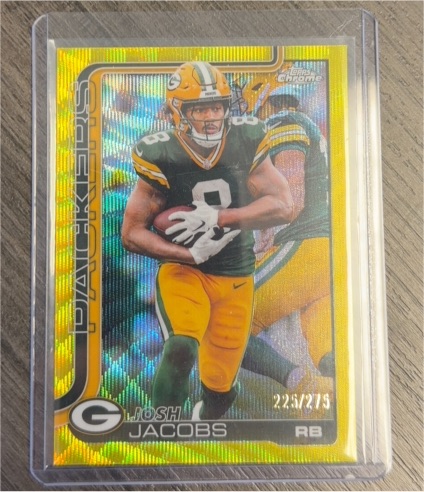 2025 Topps Chrome #110 Josh Jacobs — front