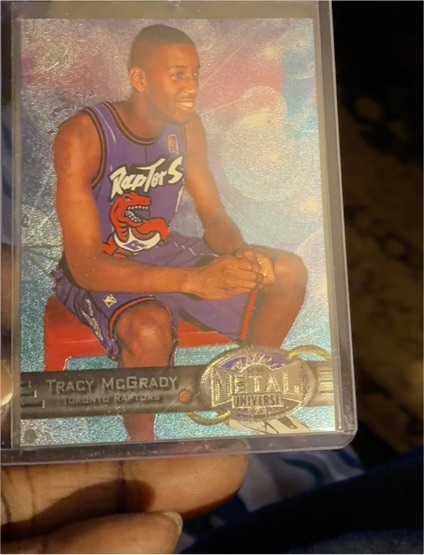 1997-98 Skybox Metal Universe #42 Tracy McGrady — front