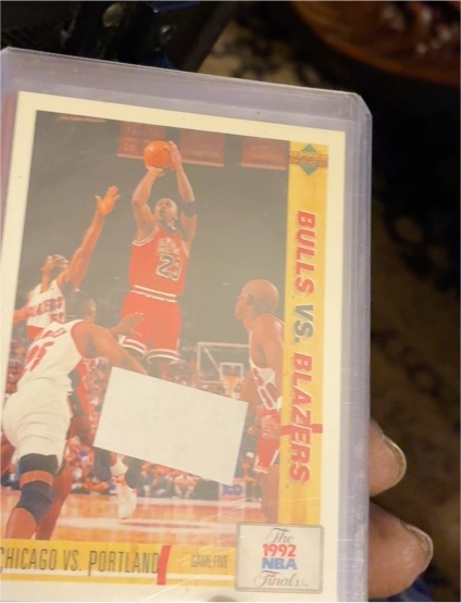 1991-92 Upper Deck #172 Michael Jordan Bulls vs. Blazers — front