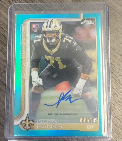 2025 Topps Chrome #RA-KB Kelvin Banks Rookie Autograph — front