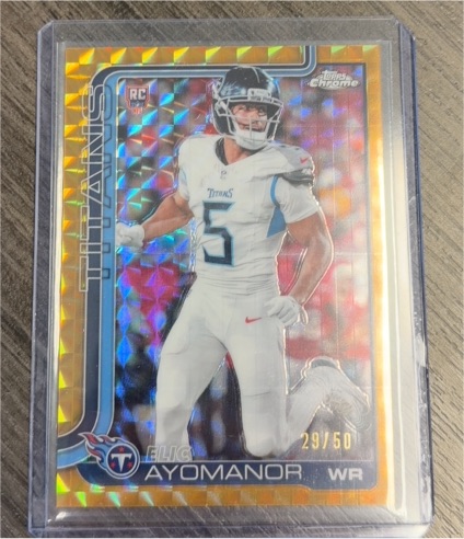 2025 Topps Chrome #336 Elic Ayomanor — front