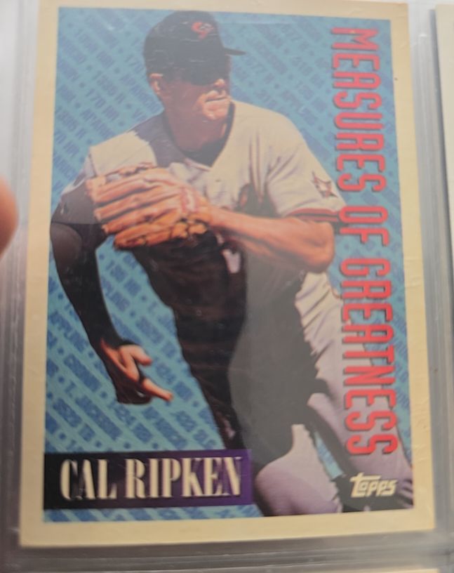 1994 Topps Measures of Greatness #604 Cal Ripken Jr — front