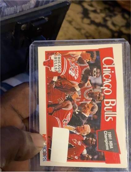 1991 NBA Hoops #277 Chicago Bulls 1991 NBA Champions — front