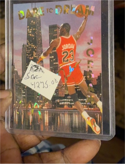 1993 Michael Jordan Dare to Dream Promo Card — front