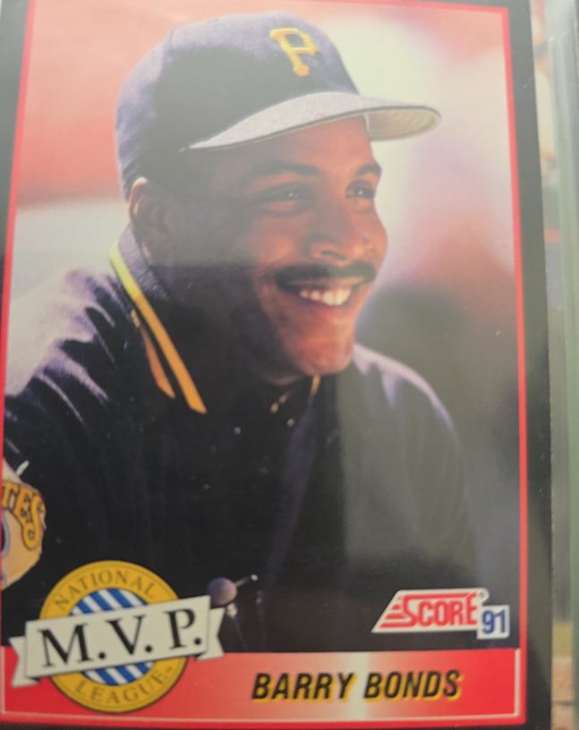 1991 Score #876 Barry Bonds — front
