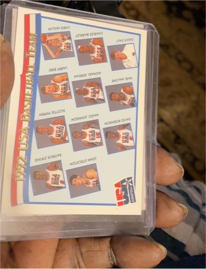 1991-92 NBA Hoops #62 1992 USA Basketball Team Michael Jordan — front