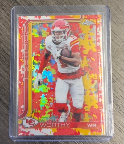 2025 Topps Chrome #145 Xavier Worthy — front