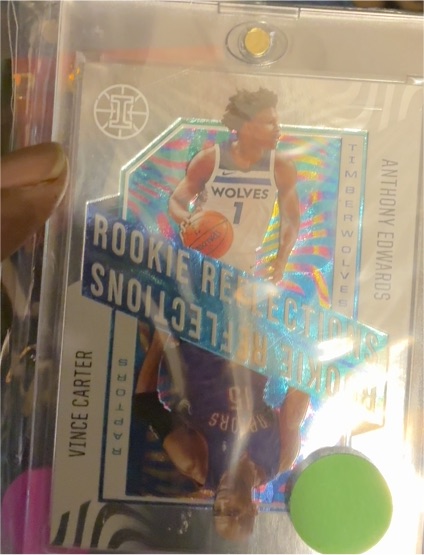2020-21 Panini Illusions #13 Vince Carter / Anthony Edwards Rookie Reflections — front