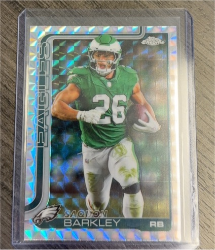 2025 Topps Chrome #248 Saquon Barkley — front