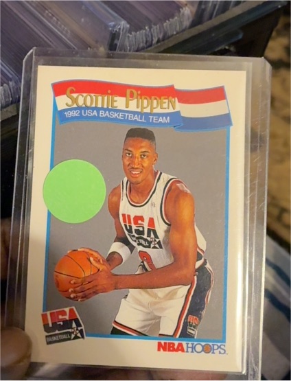 1991-92 NBA Hoops #582 Scottie Pippen USA Basketball Team — front