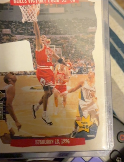 1995-96 Upper Deck Collector's Choice #25 Michael Jordan Bulls Victory Tour — front