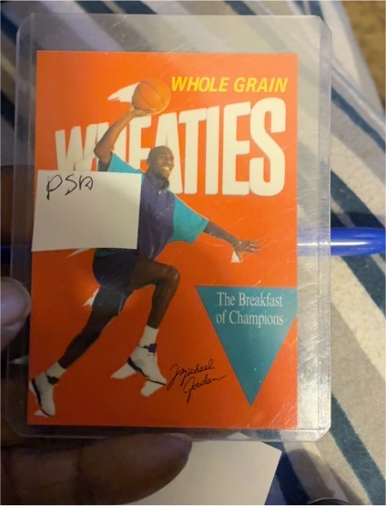 1990 Wheaties Michael Jordan The Breakfast of Champions Promo Card — front
