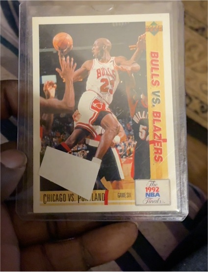 1992 Upper Deck #172 Michael Jordan Bulls vs. Blazers — front