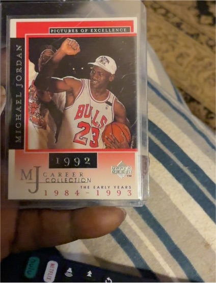 1998 Upper Deck MJ Career Collection Pictures of Excellence #4 Michael Jordan — front